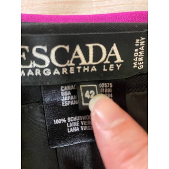 Bundle Of 2 Escada By Margeretha Ley 100% Wool Pencil Skirts - 42 (L) - Picture 9 of 12